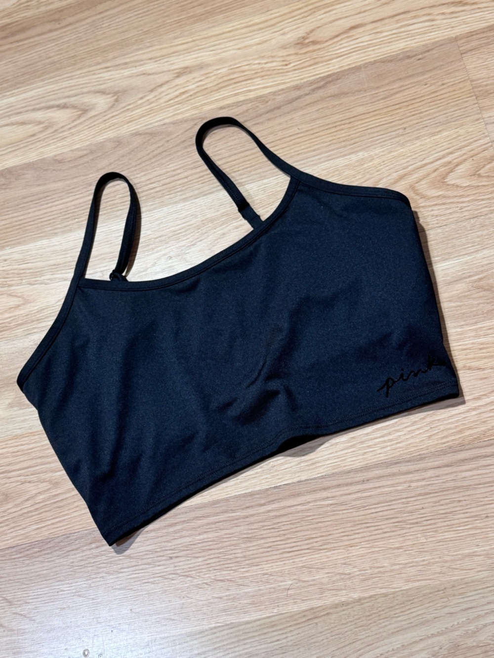 PINK | Black Lightweight Bralette
